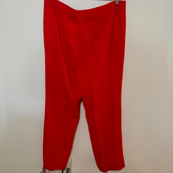 Lafayette 148 Women pink orange pant - Picture 2 of 4